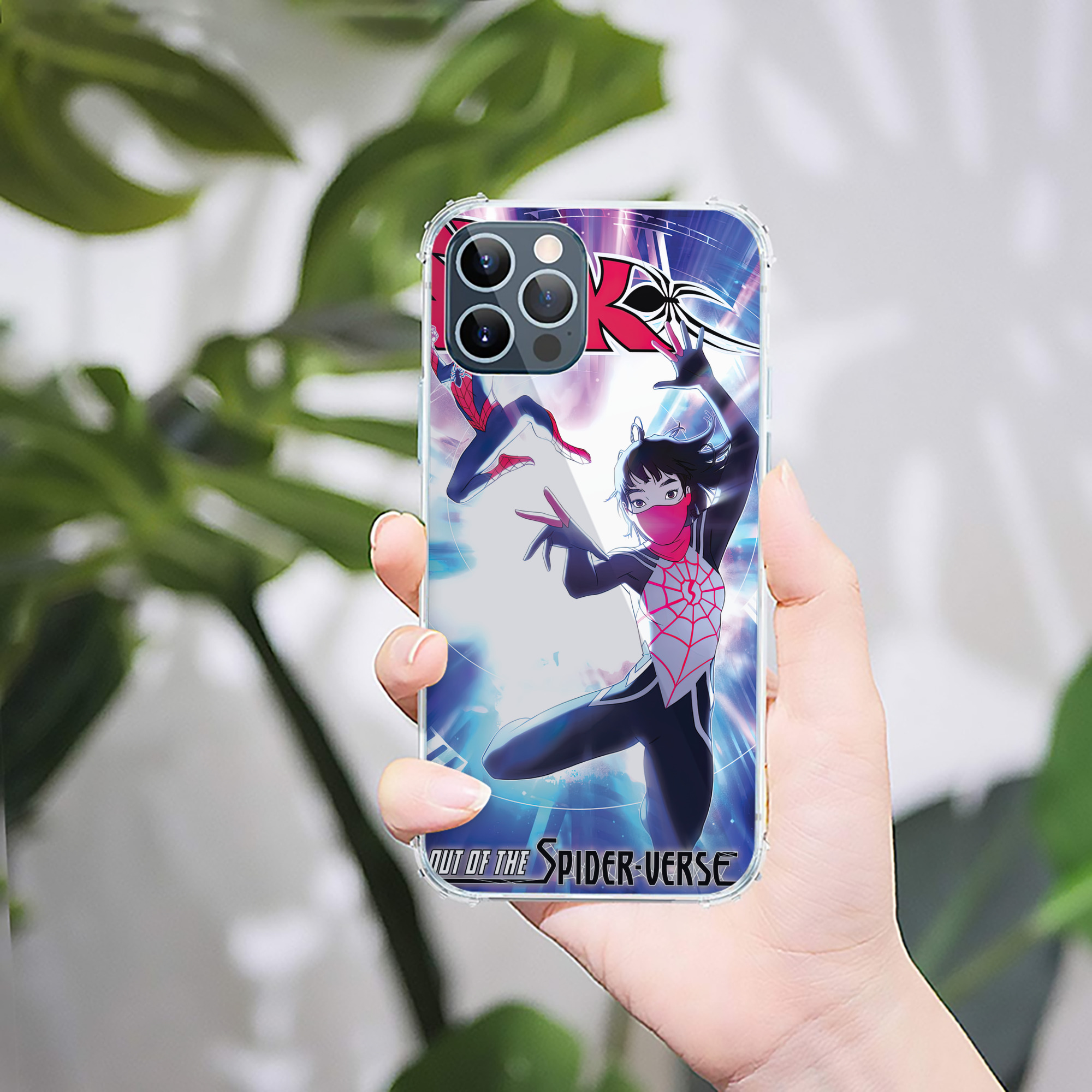 （画像用） Spider Man スパイダーマン 【iPhone 12シリーズ対応】透明スマホケース（クリアソフトケース）